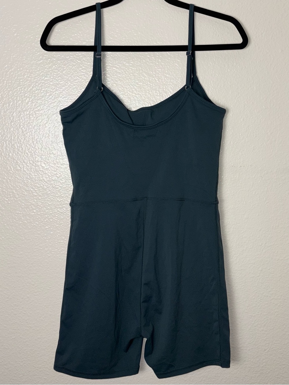 NWT QINSEN Womens Spaghetti Strap Bodycon Romper Short Jumpsuit Size XL TEAL - Picture 11 of 16